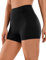 CRZ YOGA Naked Feeling Damen Radlerhose Blickdicht Hohe Taille Kurze Sporthose Yoga Sommer Shorts für Gym Sport - 7cm Schwarz 40