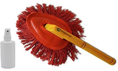 Car Duster MINI California Style Staubwedel rot Profi 30cm Nachfüll Duster Fluid mit Duster Fluid