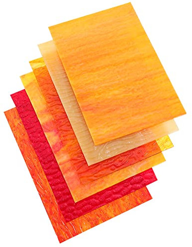 Colorato Fogli di Grandi Dimensioni Cattedrale di Progetti E di Mosaico di Tessere di Mosaico di per L' Artigianato di Colorato di Arte 6Pcs