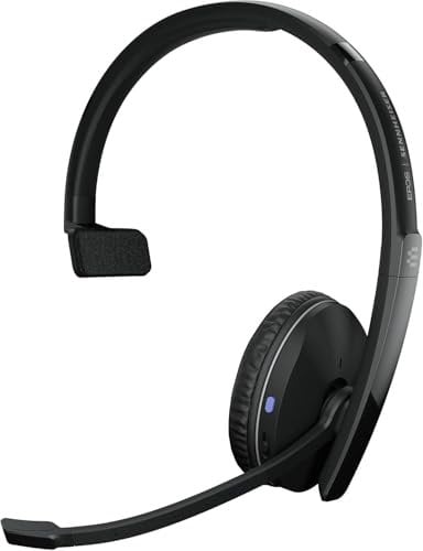 EPOS Adapt 230 Monaurales Bluetooth-Headset mit USB-A-Dongle, Optimiert für Microsoft Teams und UC, Rauschunterdrückendes Mikrofon, Tragbares Design, Lange Akkulaufzeit, Voice™ Technologie