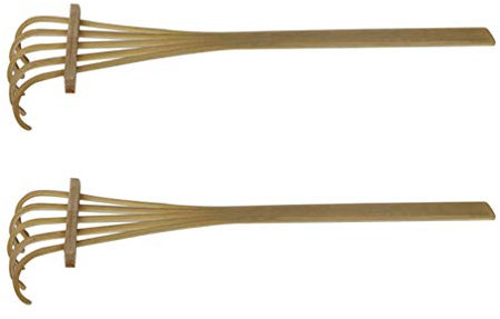MILISTEN 2Pcs Mini Zen Sand Rakes Bamboo Rake Sand Table Accessories Garden Sand Rake Tool Decoration Feng Shui Gardening Supplies for Home Office