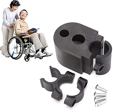 Rollstuhl Gehstockhalter, Stockhalter Für Rollstuhl Stuhl, Krückenhalter Für Rollator, Halterung Für Krücken Elektrorollstuhl Rollstuhl Gehstock Universal Zubehör, Elektromobil Zubehör