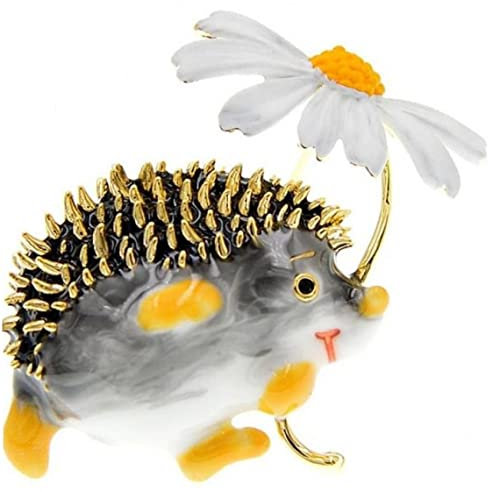 TOSSPER Süße Igel Brosche Corsage Dekoration Kreative Tier Emaille Brosche Pin Schmuck Für Kleidung Rucksack Jacke
