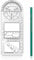 Vicloon Geometrico Multifunzionale, 2Pcs Righelli Geometrici Modelli di Misurazione con Matita, Stencil da Disegno Geometrico, Geometric Drawing Template Strumento Di Misurazione Per Scuola E Ufficio