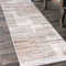 Mazovia Teppich Läufer Flur - Modern Teppichläufer – Kurzflor, Weich - für Vorzimmer Eingangsbereich Schlafzimmer Küche Korridor - Abstrakt Muster - 100 cm Breite Beige 100 x 300 cm