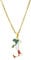 CECECOLEPansr Italien Karte Flagge Drop Glasur Anhänger Halskette Schmuck Charm Mode Geometrische Hip Hop Paar Halskette Unisex Pullover Kette Für Damen Herren Geschenk,Gold,45Cm(17.7 Zoll)