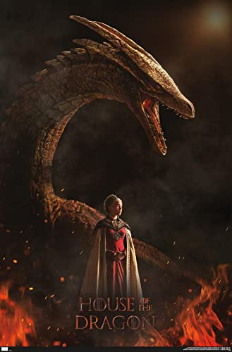 Trends International House of the Dragon – Rhaenyra Dragon One Sheet Wandposter, 37,4 x 56,8 cm, ungerahmt