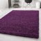 Carpetsale24 Shaggy Flokati Teppich - Wohnzimmer Hochflor 60 x 110 cm Lila - Pflegeleicht Super Weich Flauschiger Langflor 50 mm Florhöhe - Schlafzimmer Läufer Flur
