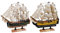 SAILINGSTORY Holzmodell Schiffe Segelschiff Modell Segelboot Dekor Endeavour, Victory 24,1 cm Set von 2 Stück