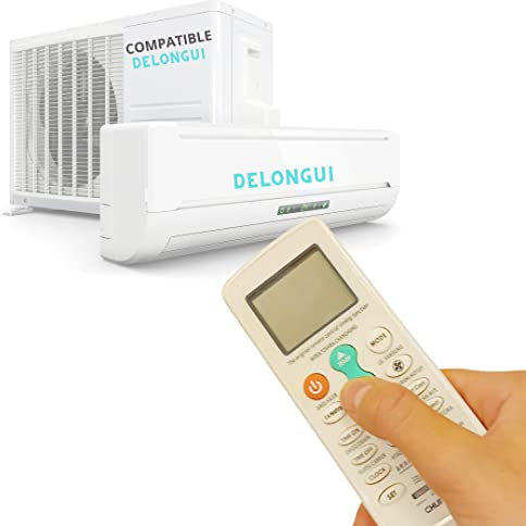 Mando Aire Acondicionado Compatible DELONGHI - *Soporte+ Pilas Incluidas* - Mando a Distancia para Aire Acondicionado Compatible DELONGHI. Mando Compatible