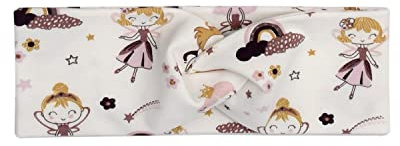 Haarband Stirnband Feen, Einhörner und Regenbogen creme handmade in Deutschland Baby Mädchen