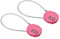 PATIKIL Combination Serrure 8 Pouce, 2 Pcs 3 Chiffres Extérieur Cadenas à Code Etanche avec Câble Métallique pour Bagages Salle de Sport Casier Clôture Boîte à Outils Sac à Dos, Rose