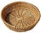 Hopbucan Hand-Woven Basket, Wicker Basket, Food Serving Bowl Woven for Bread, Fruit, Vegetable Storage, Gift Baskets 25 x 8cm