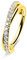 Melighting Double Row Hoop Earring, 16g/20g Gold Helix Piercings, Nasenringe Goldene, Conch Ohrring Chirurgischer Stahl, Cartilage, Tragus, Rook, Daith Piercings Schmuck