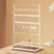 Josmimic Jewellery Stand Necklace Display Holder: Jewelry Tree for Jewellery Storage with Wooden Board, White, 12.2Inch