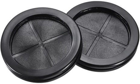 QUARKZMAN Pasacables de Goma Redondo de Doble Cara, Diámetro de Montaje de 70 mm, Diámetro Interior de 60 mm, para Protección de Cables, Juego de 20 Unidades