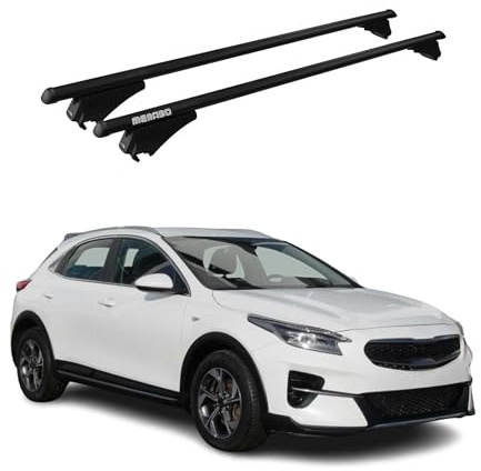 Dachträger Grundtäger für Kia XCeed 2019-2025 75kg Alu Schwarz 2 TLG