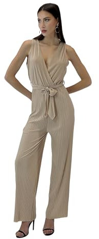 Elara Damen Jumpsuit 1165 Beige