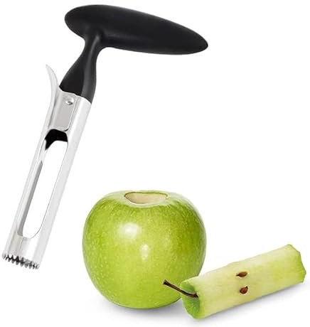 Apple Corer,Stainless Steel Corer Slicer Fruit Cutter Apple Corer Remover Kitchen Gadgets Cupcake Corer for Home & Kitchen Pears Bell Peppers Honeycrisp Gala Lady Apples