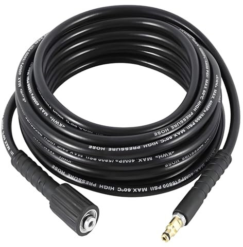 Pressure Washer Hose,Brass Fitting Power Washer Hose Replacement,40MPa/5800PSI Pressure Washer Pipe for Karcher K2 K3 K4 K5 (8M/26.2FT)