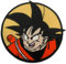 Comercial Mercera, Iron-On Patch, Dragon Ball Z, Goku Figure, Iron-On Patch Ideal for Caps, Jackets, T-Shirts or School Bags. 100% Polyester, 8 x 7 cm.
