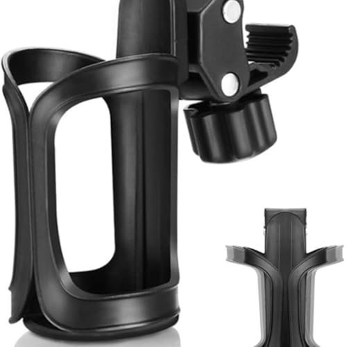 PEAKTREND Marine Boat Rail Cup Holder, No Drilling Install Boat Drink Holder for Bimini Top Cover Pole, Pontoon Boat Accessories, Universal Can Holders for Pontoon Boat, Bass Boat, Jon Boat, Jet Ski