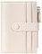 HKCLUF Portefeuille pour Femme, Portefeuille pour Femme en Cuir, Portefeuille RFID Petit Portefeuille avec Pochette à Monnaie Portefeuille avec Fermeture éclair et Compartiments Multiples (Blanc)