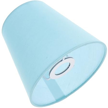 Cabilock Lampenschirm E14 Fassung Retro Stil Stoff Lampenschirm Hellblau Vintage Design Für Tischlampe Hängelampe Kronleuchter Und Wandleuchte
