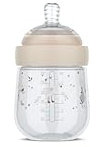 Mepal - Babyflasche Mio Little Dutch - Transparente Kappe zur Aufbewahrung - Anti-Kolik Babyflaschen - Spiralförmiges Design verhindert Verstopfungen - Medizinisches Silikon - 165 ml - Little Goose