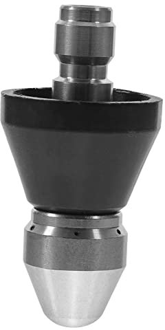 GAROZATION Buse à Jet en Acier Inoxydable 1/4 Pouce pour Buse De Lave-Linge Domestique De Nettoyage D'égout Accessoire De Nettoyage De Tuyau pour Débouchage Et Rinçage