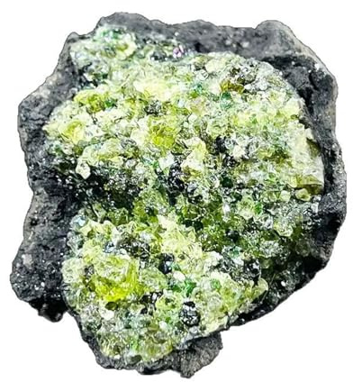 NHDVDVAV Espécimen Mineral de peridoto Natural en Bruto, Cristal curativo y Piedras Preciosas en Bruto para Fuente, decoración del hogar y jardín, meditación,100~250g