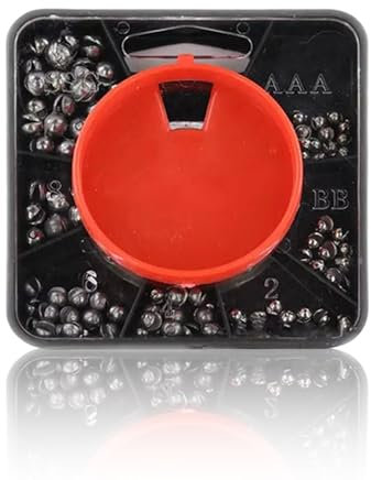 Split Shot Fishing Weights,Lead Weight Carp Tackle Coarse,7-Way Dispenser Set Sinkers Leads Lures Floats Plummets Pole Sea Float Course Drop Back Trout Plummet Accessories,for All Conditions Hooks