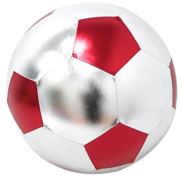 Generisch Indoor Soccer Ball, Cloth-Covered Football, Colorful Inflatable Beach Ball, Interactive Blow Up Football for Children, Teenagers, Indoor, Outdoor, Playground, Party Games