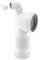 McAlpine WC-CON8FV 90 Degree Flexible WC Connector with Universal Vent Boss, White
