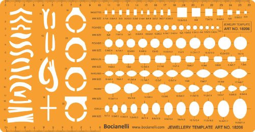 Trace Gabarit 1.2mm Plastique Transparent Dessin Traçage Illustration Conception de Bijoux Scrapbooking Décoration - Symboles