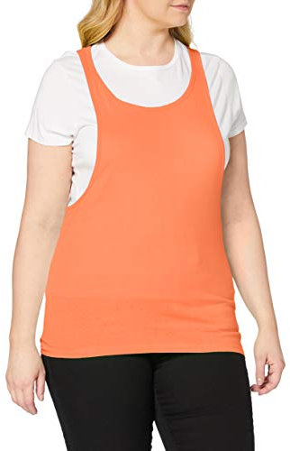 Urban Classics Ladies Loose Burnout Tanktop T-Shirt de Sport, Orange (Neonorange), (Taille Fabricant: Large) Femme