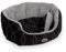 Nobby 71548 Komfortbett Oval Ceno für Hunde oder Katzen, L x B x H: 86 x 70 x 24 cm, schwarz/grau