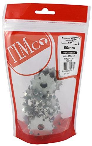 TIMCO Timber Connector - M12 x 50mm - Pack of 15
