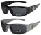 X-CRUZE 2er Pack Choppers 6608 X0 Sonnenbrillen Motorradbrille Sportbrille Radbrille in den Farben schwarz, anthrazit, silber und weiß, 1x Modell 01 und 1x Modell 04, Einheitsgröße