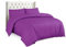 Sapphire Collection - Copripiumino in tinta unita con federe copricuscino in cotone percalle, biancheria da letto, non necessita di stiratura, Fuchsia, Singolo