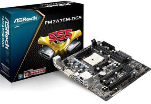 ASRock FM2A75M-DGS - Motherboard - Mikro-ATX - Socket FM2 - AMD A75 - USB 3.0
