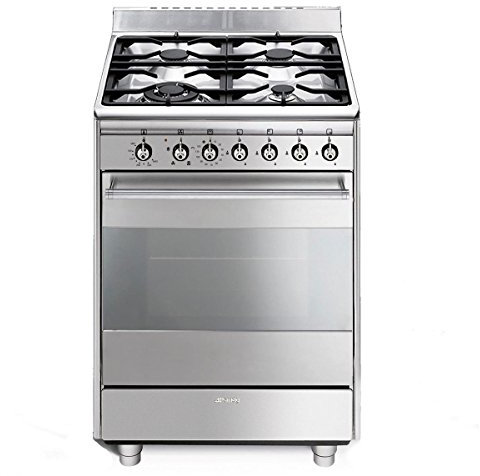 Smeg SCD61GVX9 autonomo Gas Hob a acciaio inox – Fornello (autonomo, acciaio inossidabile, rotante, fronte, gas Hob, colore acciaio)