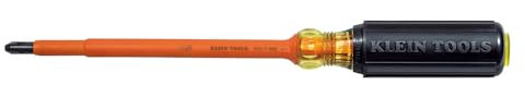 Klein Tools 6337INS Insulated Screwdriver, #3 Phillips, 7-Inch Round Shank, Made in USA
