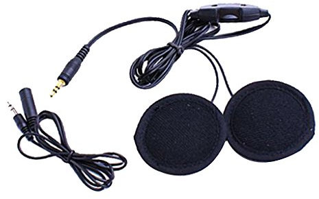 Wadoy 7.5ft 3.5mm Helm Lautsprecher für MP3 Motorrad & Fahrrad - Stereo, Helm Montage, Fernsteuerung, Wasserdicht: Nein, 2.0 Kanäle, Sportlich, MP3-Speaker-System, Lautsprecher