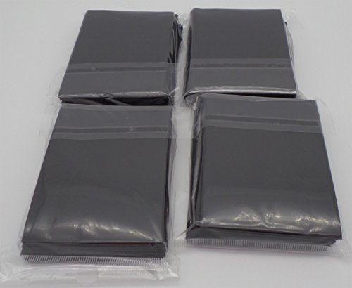 docsmagic.de 4 x 60 Mat Black Card Sleeves Small Size 62 x 89 - YGO CFV - Mini Kartenhüllen Schwarz