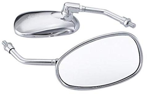 SPIEGEL Chrom Satz Paar China Retro Roller 10mm - Baotian- Benzhou -Znen (e4)