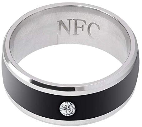 NFC Multifunktione Smart Ringe Wasserdichtes intelligentes magisches tragbares Gerät Universal für Handy, Multi Size(groß 7)