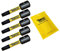 5 x SabreCut SCRSQ232_5 32mm SQ2 Square Magnetic Impact Screwdriver Driver Bits Set Single Ended Heavy Duty