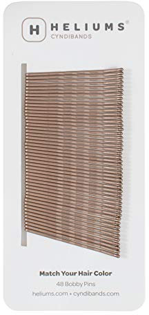 HELIUMS Haarnadeln – Hellbraun – 48 Stück, 5cm gewellte Haarnadeln