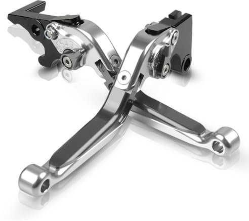 CNC Bremshebel Kupplungshebel Klappbar Ausziehbar Kupplung Bremshebel-Set Für GTS 300 250 125 S125 S150 Grantuiismo 125 200 Silber
